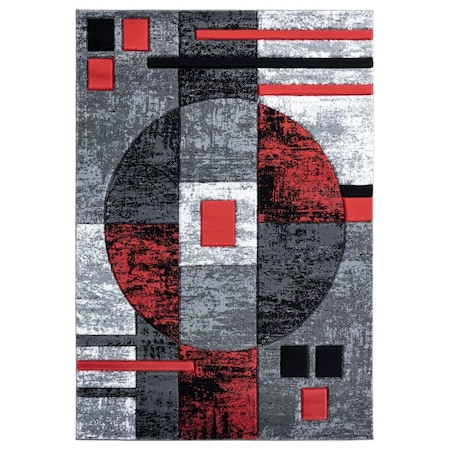 United Weavers Of America 2 ft. 7 in. x 4 ft. 2 in. Bristol Epsilon Red Rectangle Rug 2050 10130 35C